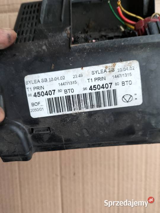 skrzyna bezbieczników komputer peugeot 206 20 Kamień-Kolonia sprzedam
