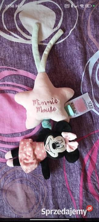 Nowa pluszowa pozytywka do wózka Disney myszka