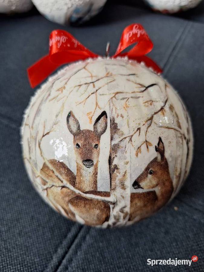 Bombki ręcznie robione na choinke i prezent Goźlice
