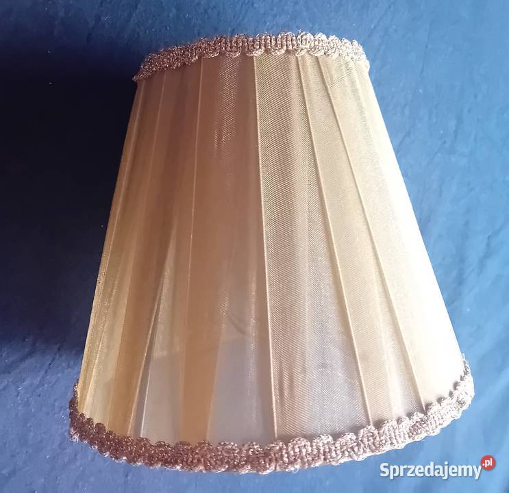 Abażur do lampki nocnej kolor złoty PRL Koźminek sprzedam