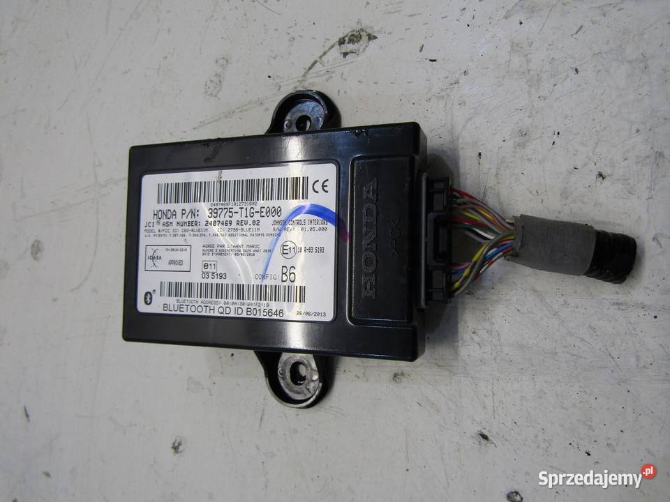 MODUŁ BLUETOOTH HONDA CRV CRV IV 39775T1GE000 lubelskie sprzedam