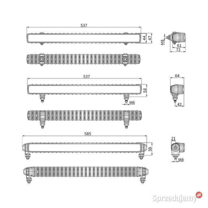 Lampa Robocza LED 14000LM WESEM 1224V nowość Tarnobrzeg