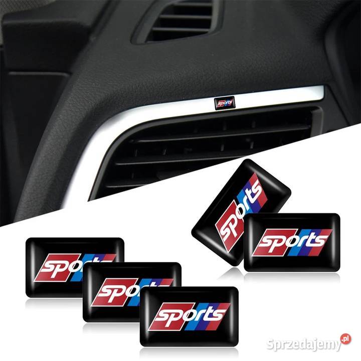 Naklejka Sports BMW 3D auto tuning, znaczek, emblemat, logo