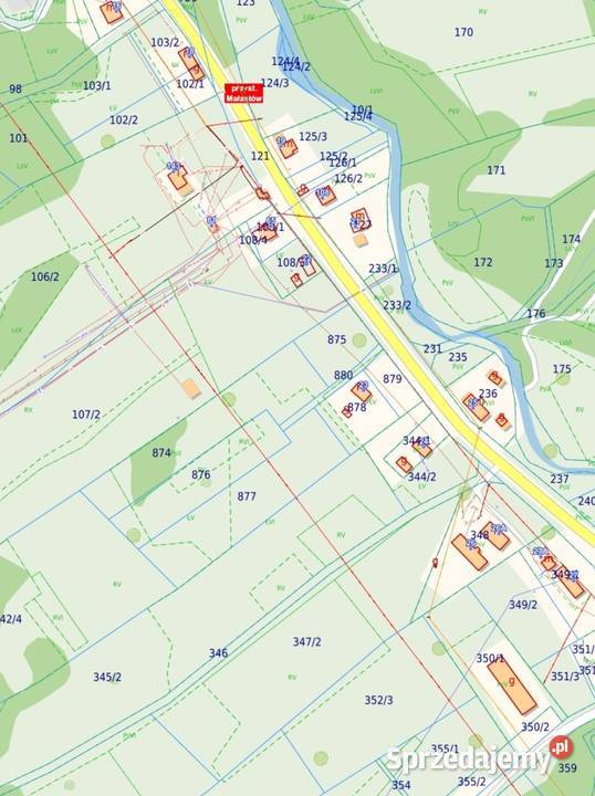 Sprzedam działkę łąke ok 4000m Małastów polna