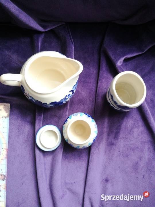 Mlecznik fajans Włocławek prl komplet Porcelana i szkło Choszczno