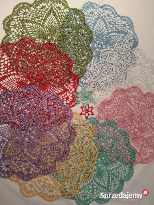 Błyszczące kolorowe serwetki ręcznie robione na sprzedam