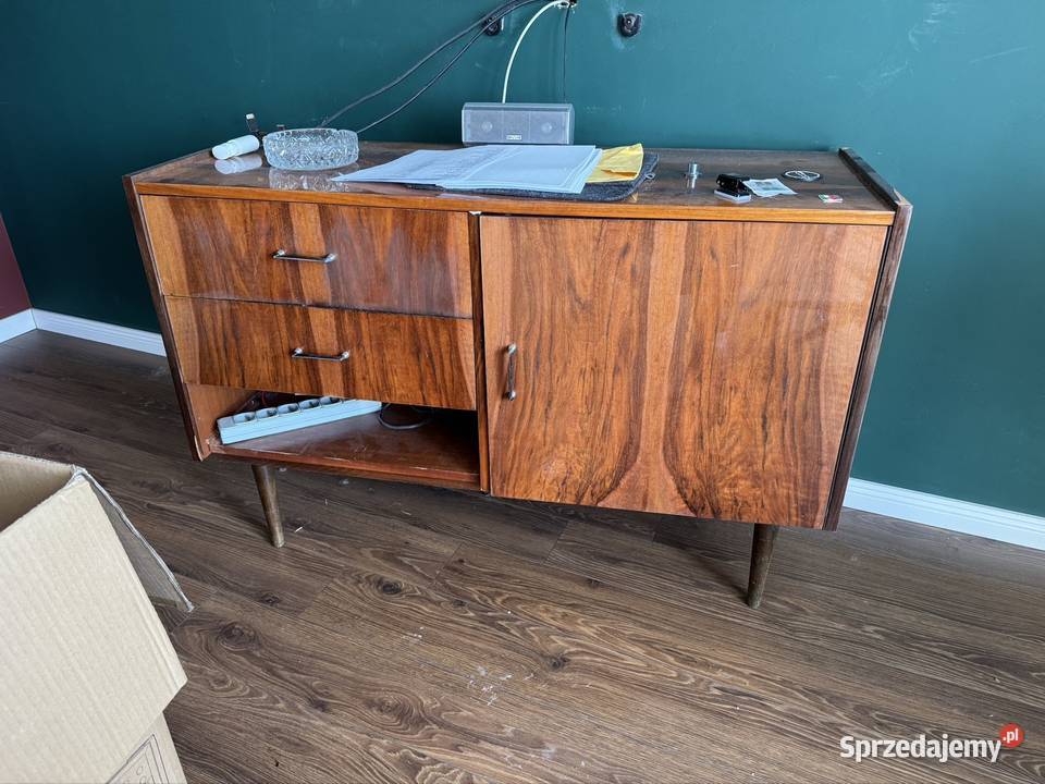 meble PRL zestaw regały komoda Lublin