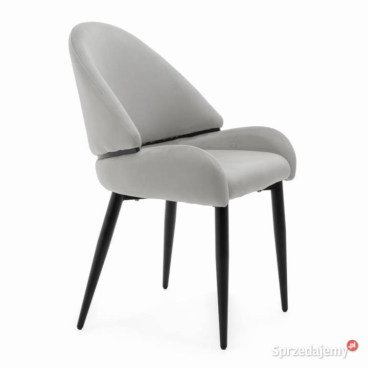 Krzesło Tapicerowane Bergamo Jasnoszare Wysyłka Tarchały Małe