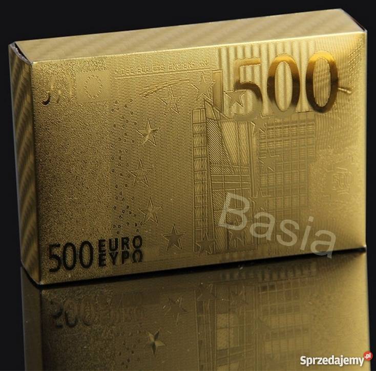 ZŁOTO KARTY DO GRY POKER ZŁOTA TALIA 24 Kar