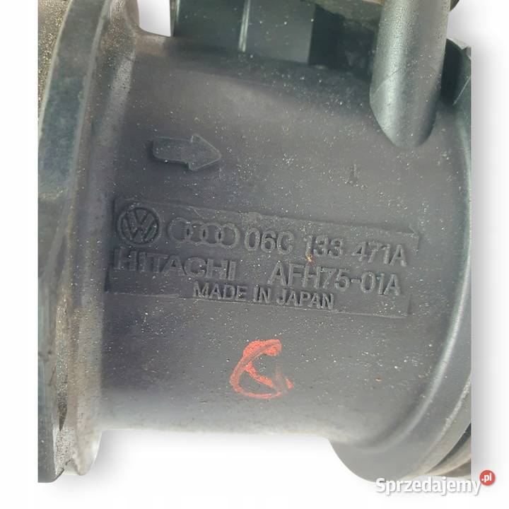 PRZEPŁYWOMIERZ Audi A4 B6 A6 C5 30 06C133471A Części samochodowe Chełm