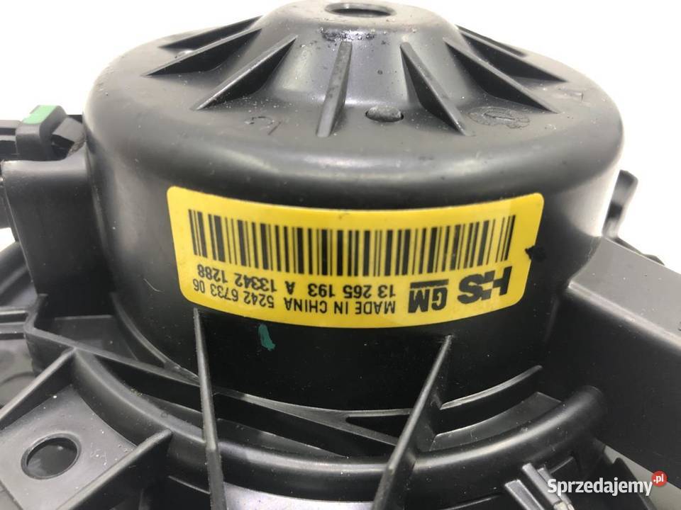 DMUCHAWA NAGRZEWNICY OPEL INSIGNIA A 13265193 osobowe wielkopolskie