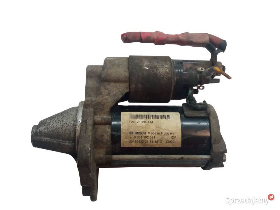 ROZRUSZNIK 25198414 0001192081 14 16V Opel Corsa Układ elektryczny silnika