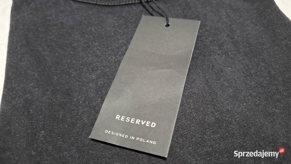 Koszulka krótki rękaw Tshirt Reserved XL czarna Reserved śląskie Czeladź sprzedam