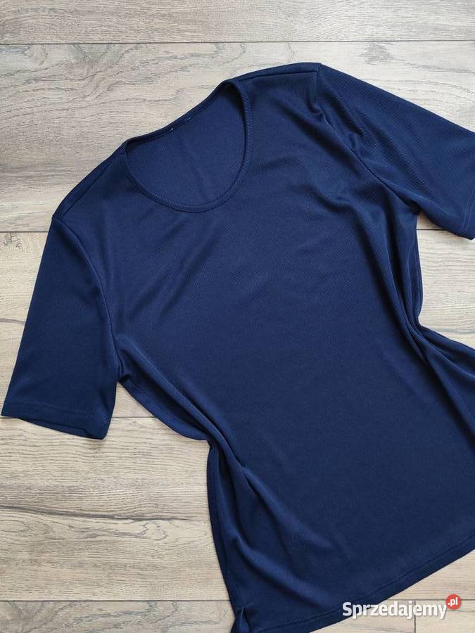 Granatowa bluzka prążkowana Vintage 44 46 podkarpackie Jasło
