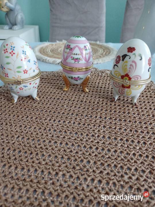 Jajka porcelanowe szkatułki Szkatułki i pudełeczka Poznań sprzedam