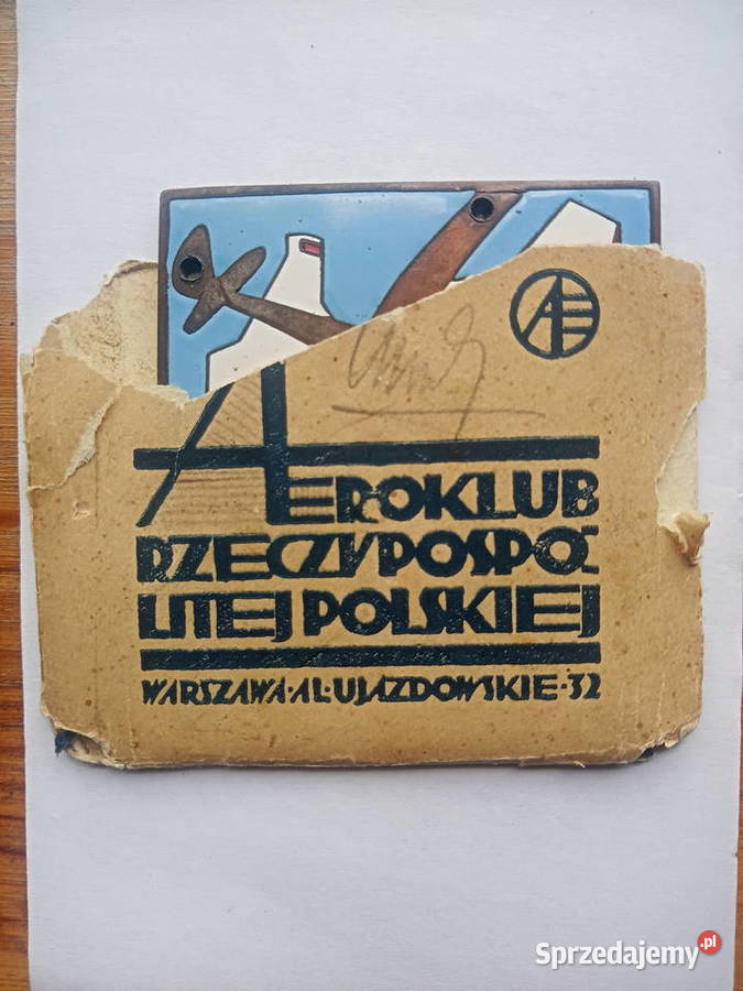 Plakieta Krajowe Zawody Szybowcowe 1935 Gliwice