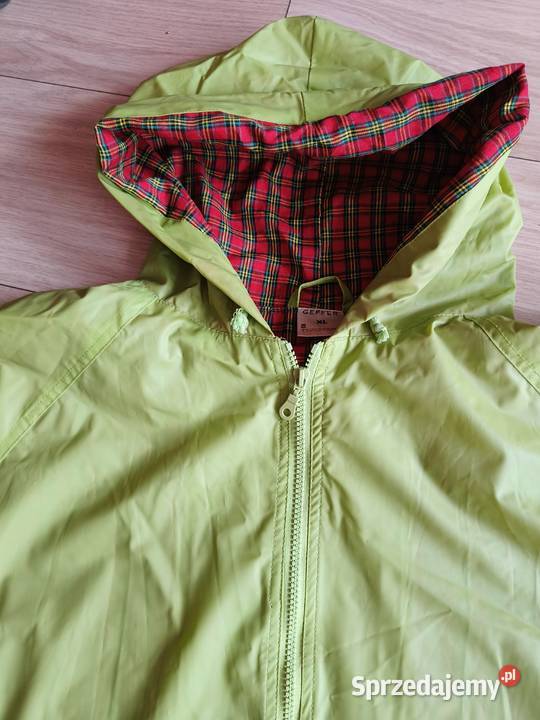 Kurtka przeciwdeszczowa kanarkowa zielony pomorskie Gdańsk sprzedam