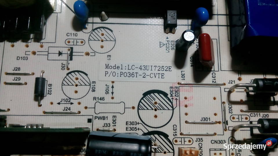 SHARP LC 43UI7252E czesci Części i akcesoria Łódź