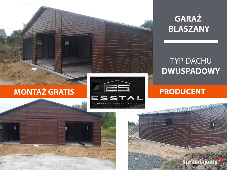 Duży Garaż Blaszany Magazyn Garaże Wiaty Hale blacha Sprzedaż Wyszków sprzedam