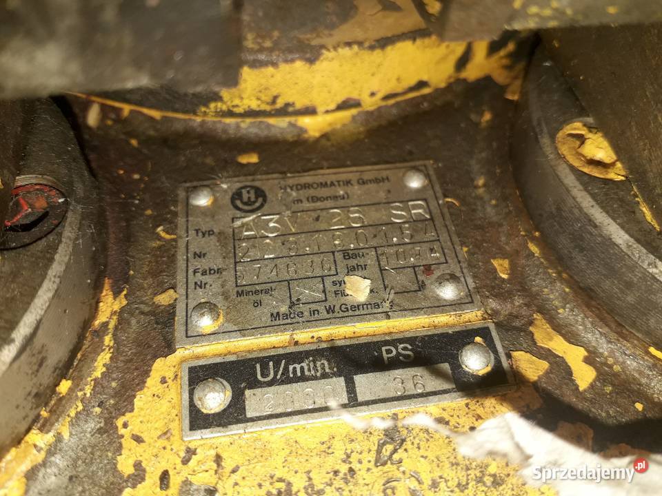 HYDROMATIC Pompa Hydrauliczna A3V 28 SR napęd mazowieckie Sobienie-Jeziory