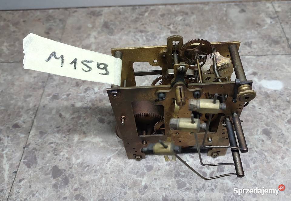 M159 Mechanizm starego zegara ściennego Gustav Antyki Tczew