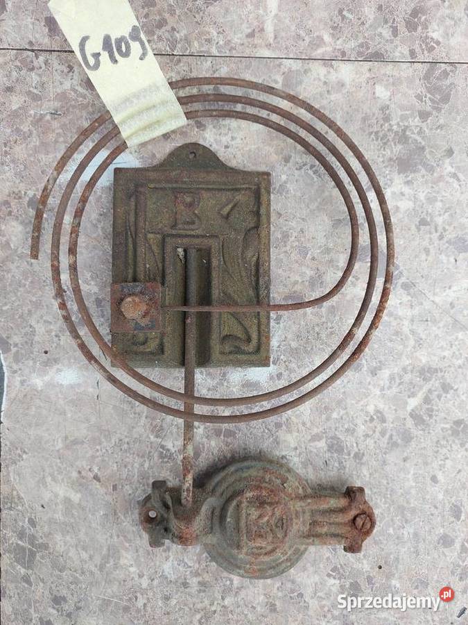 G109 Gong spiralny starego zegara ściennego