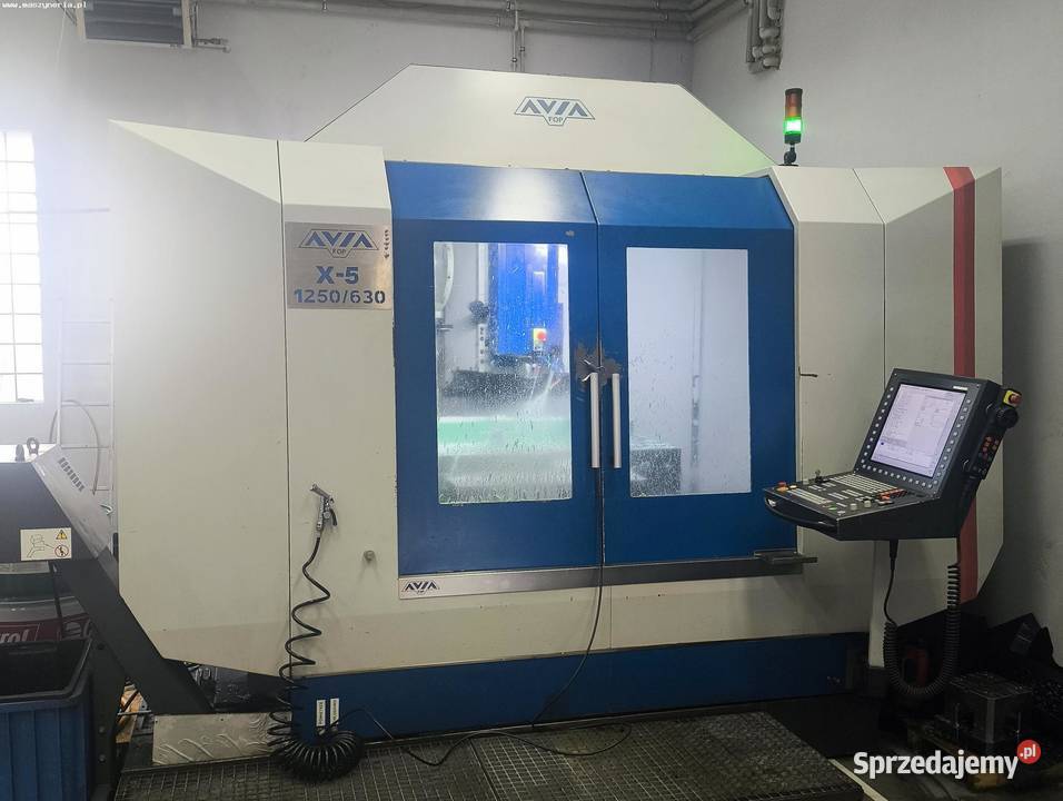 Pięcioosiowe centrum obróbcze CNC AVIA X5 dolnośląskie Jelenia Góra