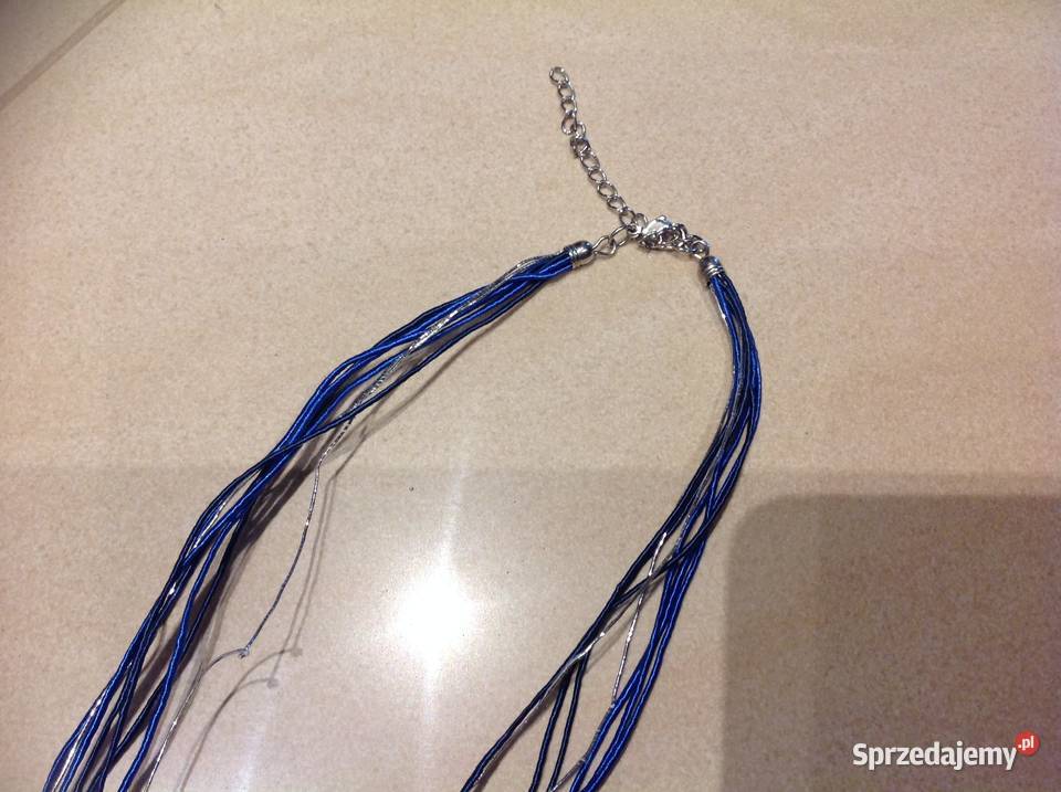 Naszyjnik Wisiorek Szklane Serce z Niebieskim Dla kobiet Nowa Sól