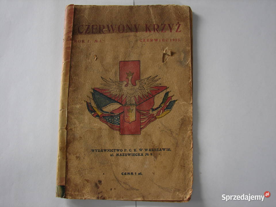 Czerwony Krzyż 1 1 czerwiec 1925 r stara książka