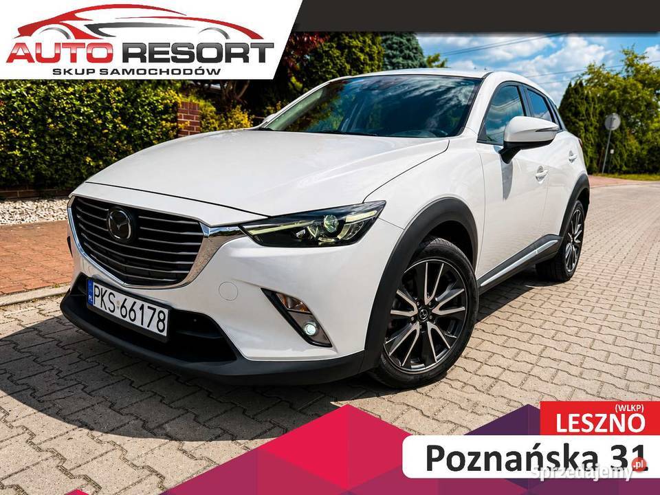 Mazda CX3 15D 2016r KAMERA NAVI XENON NISKI elektrochrom. lusterko wst. Leszno sprzedam