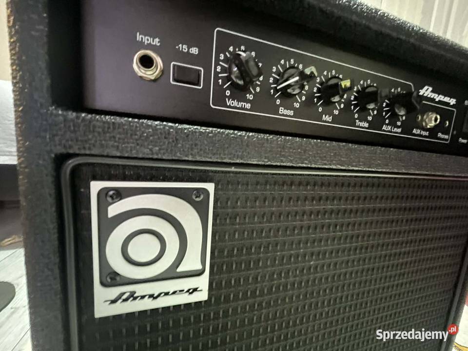 Gitara Basowa Leworeczna Ibanez wzmacniacz Ampeg Pelplin