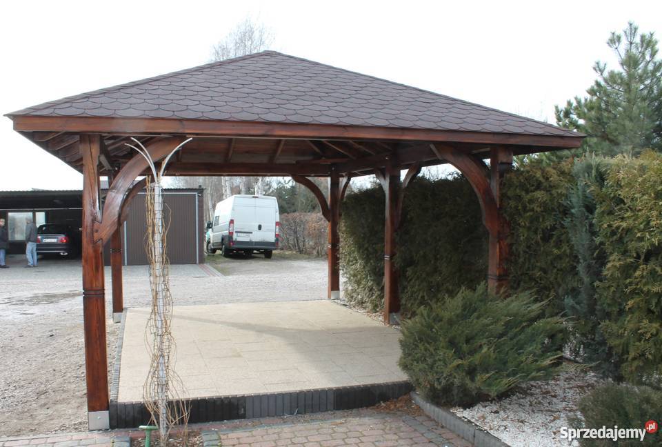 Altana altanka pergola dach wiata zadaszenie domek 4,9x 3,7m Åuków ... Altanka 4