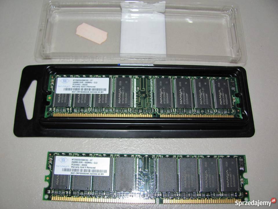 Kości pamięci RAM DDR 256MB 400MHz CL 3 400MHz CL 3.0 Zamość