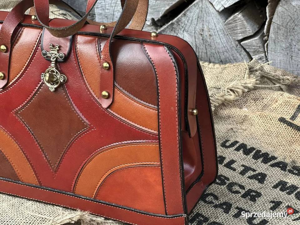 Patchworkowy Retro Kuferek Angielski Vintage Warszawa