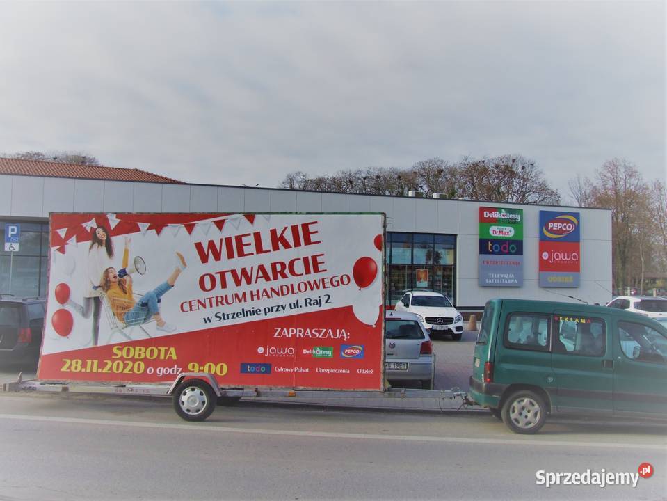 Reklama Mobilna Okey wielkopolskie Gniezno