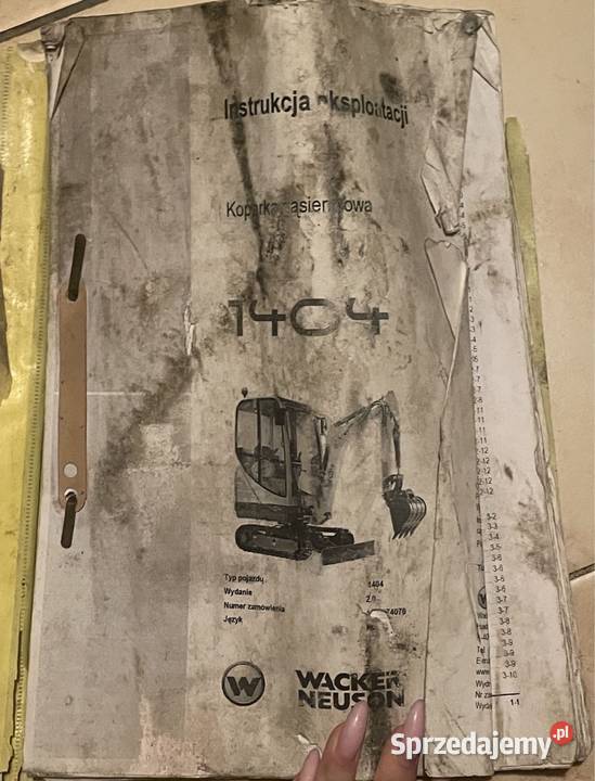 Instrukcja eksploatacji koparkagąsienicowa Biczyce Górne