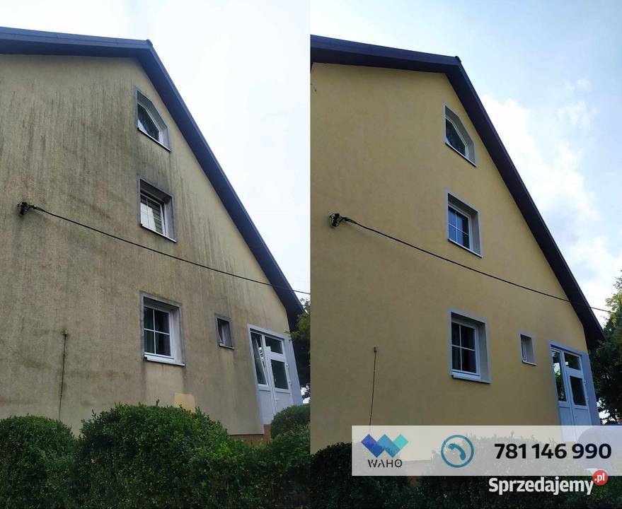 Miękkie Mycie Elewacji WAHOsoftwash Mycie Kostki Lublin