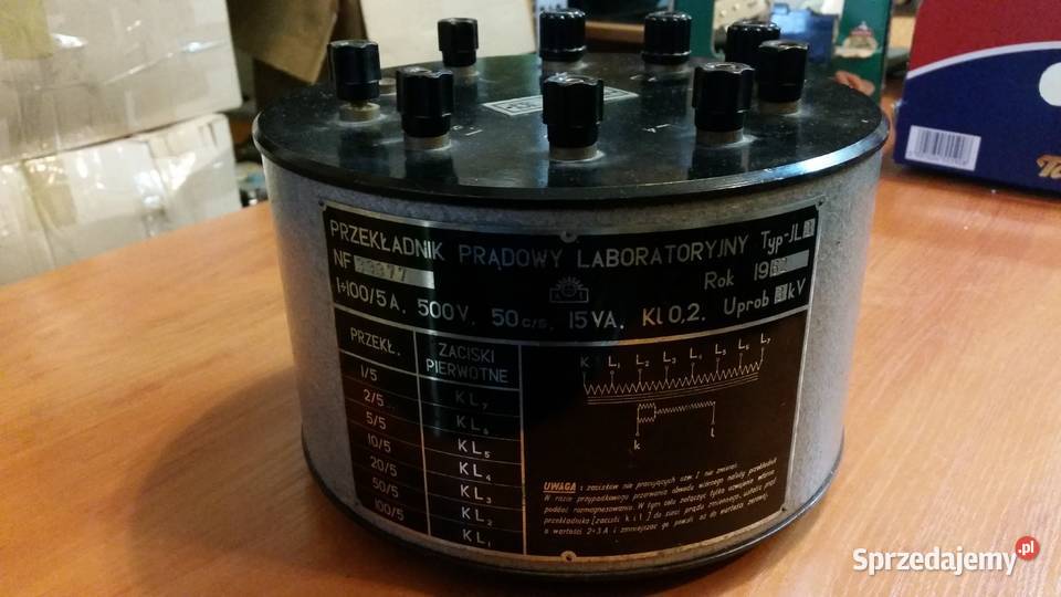 Przekładnik laboratoryjny prądowy JL3 kl 02 15VA Wrocław