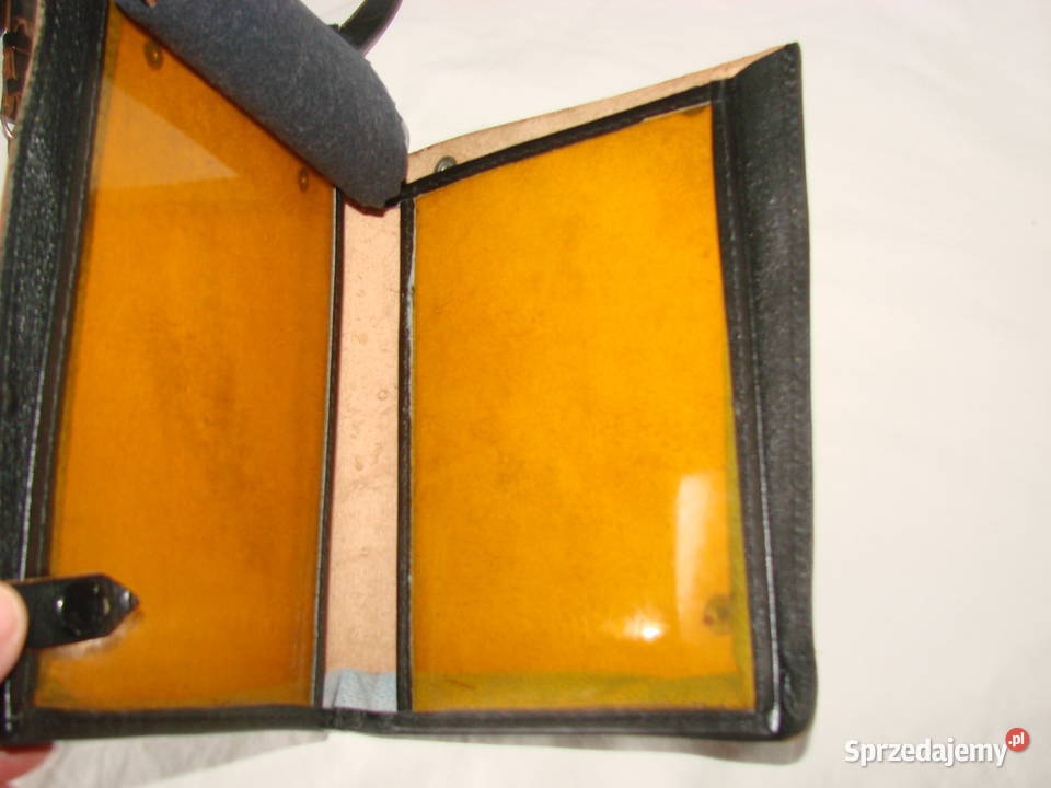 skórzany mapnik oficerski WP Pruszcz Gdański