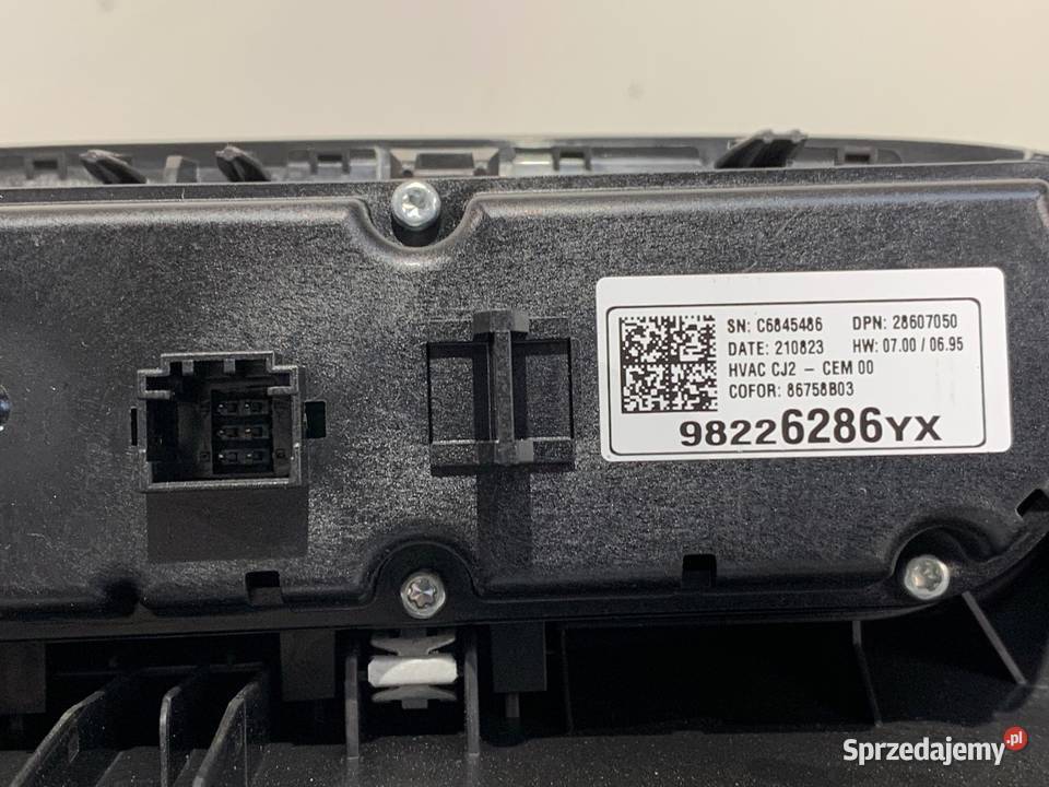 PANEL STEROWANIA NAWIEWU OPEL CROSSLAND podkarpackie