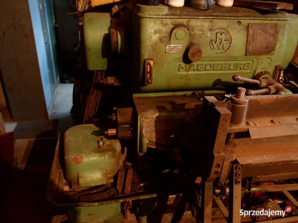 Duża przemysłowa Tokarka Magdeburg produkcja NRD łódzkie Łódź