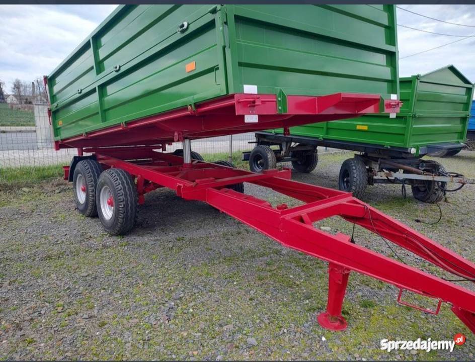 Przyczepa Tandem 3 stronny wywrót nieuszkodzony Mokra