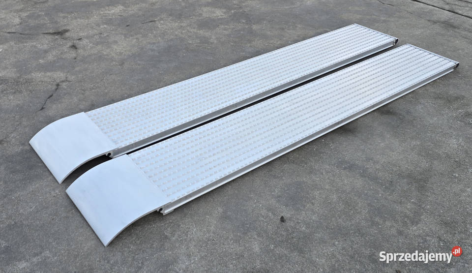 Najazdy aluminiowe frezowane 2300x340x40mm mocna dostawcze Lubanie