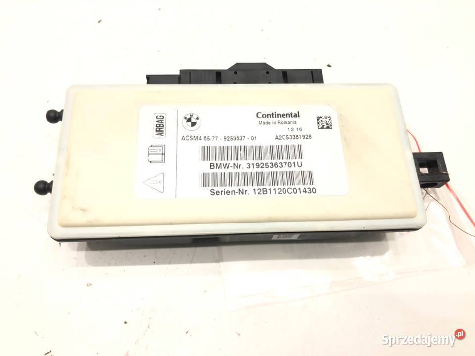 SENSOR AIRBAG BMW F11 9253637 0917 CZUJNIK