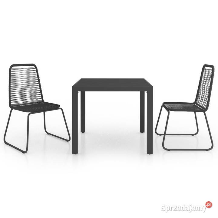 3częściowy zestaw mebli ogrodowych rattan PVC