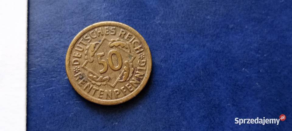 Stare monety 50 rentenfenig 1924 A Niemcy Lesko