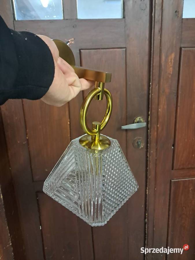 Sprzedam 2 nowe piękne kinkiety klosze ze szkła Sandomierz sprzedam