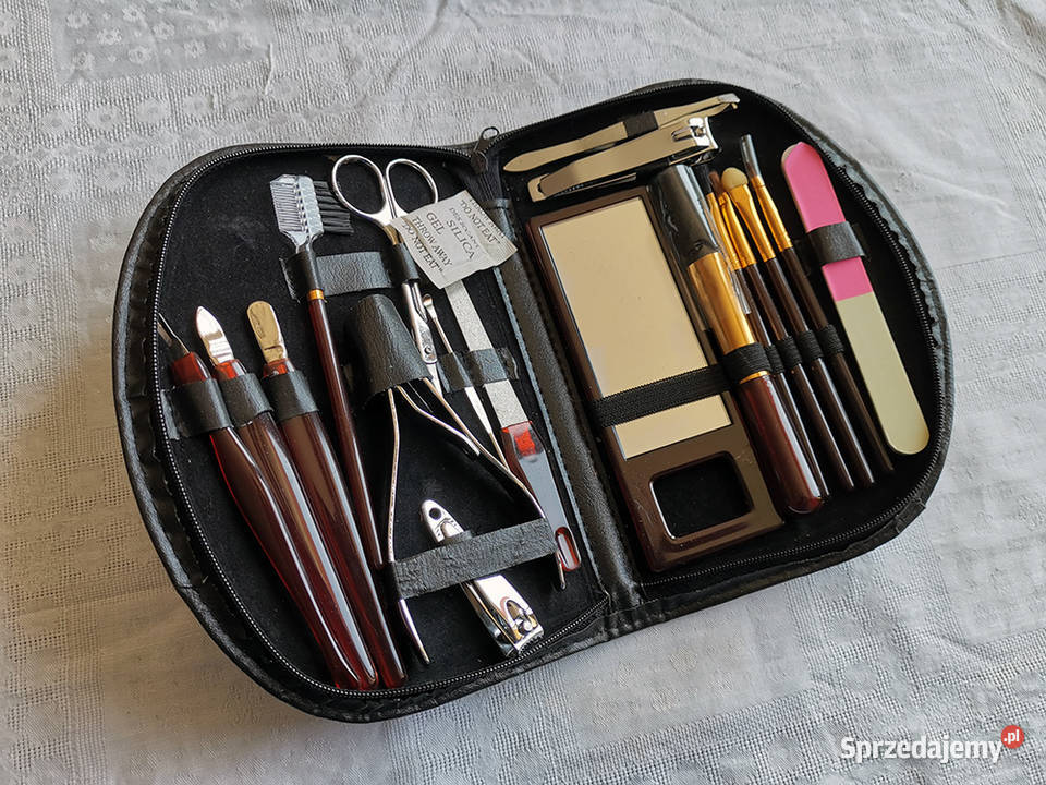 Zestaw kosmetyczny manicure pędzelki nowy Kosmetyka i fryzjerstwo