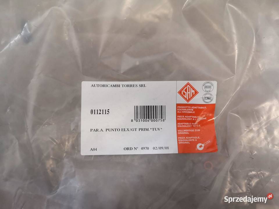 ZDERZAK PRZÓD FIAT PUNTO GT 9399 ISAM