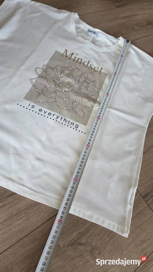 Damski tshirt biały bluzka na krótki rękaw krótki Pleszew sprzedam